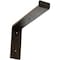 Ekena Millwork Steel Truss Shelf Bracket, Antiqued Brass 2"W x 10"D x 7 1/4"H BKTM02X10X07TSABS - alternate 1